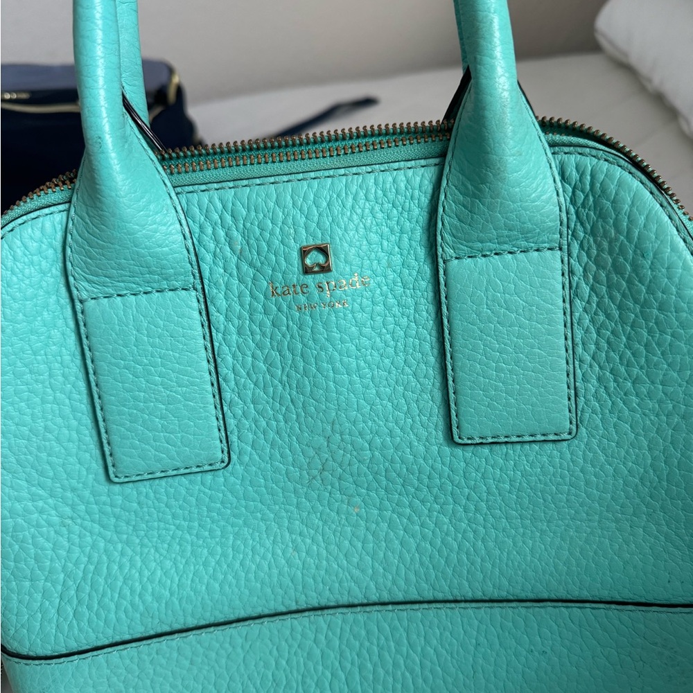 Kate Spade Aqua Leather Satchel